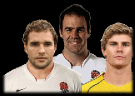 Olly Barkley, Charlie Hodgson & Berrick Barnes